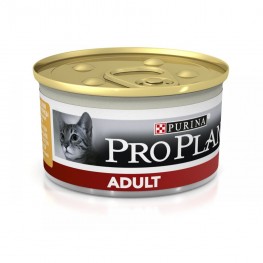 ПРО ПЛАН Консервы для взрослых кошек Purina Pro Plan Adult, курица, банка, 85 г